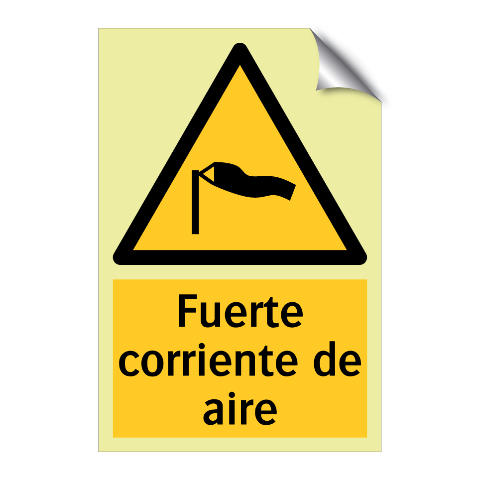 Fuerte corriente de aire