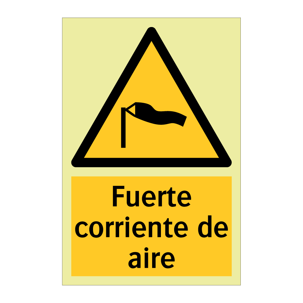 Fuerte corriente de aire
