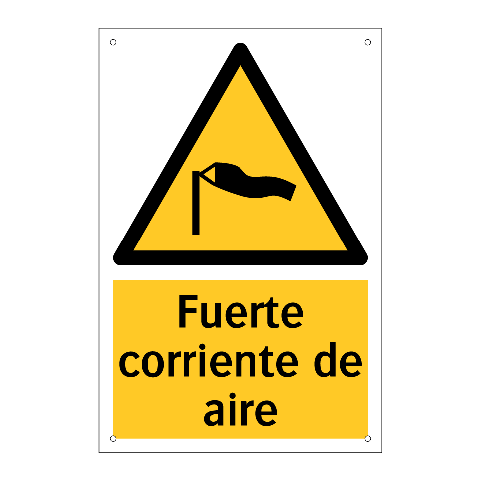 Fuerte corriente de aire
