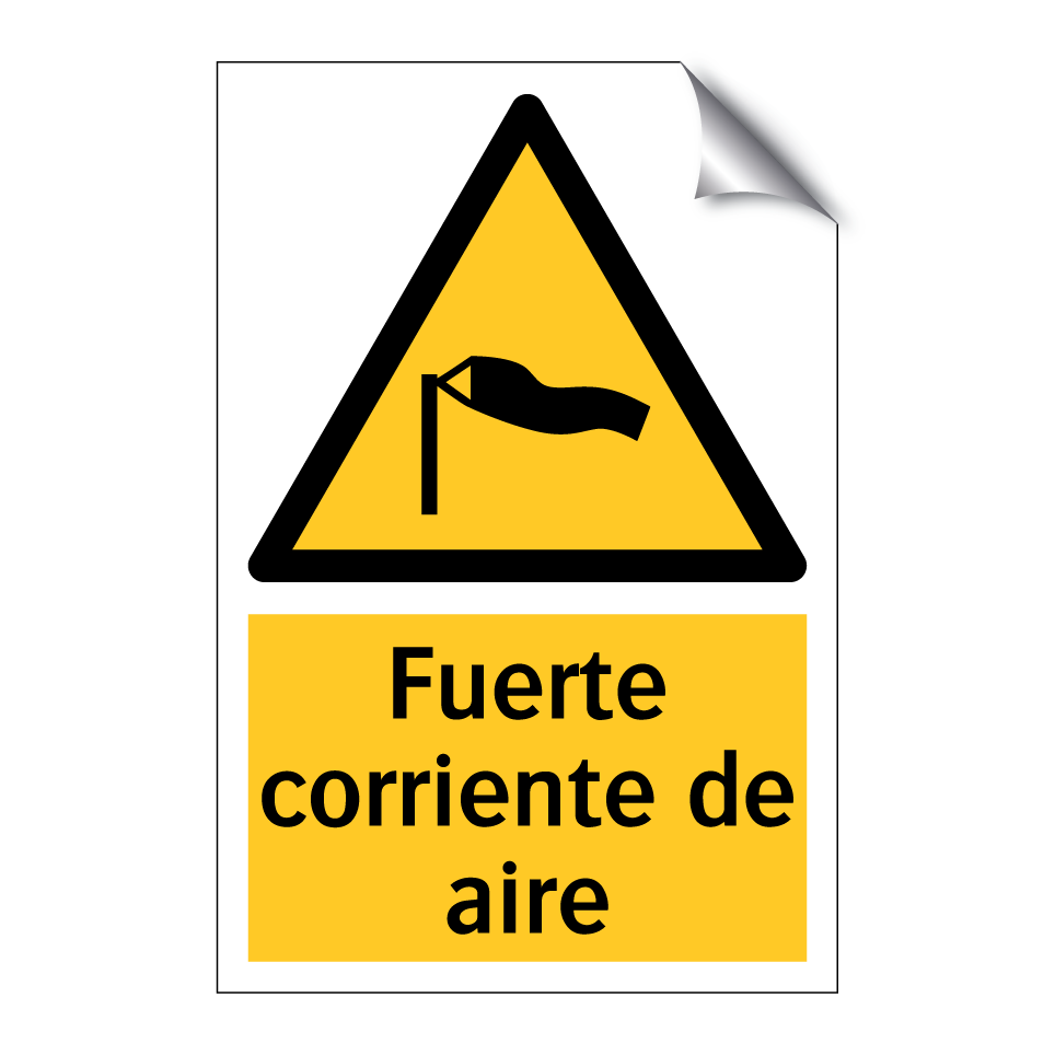 Fuerte corriente de aire