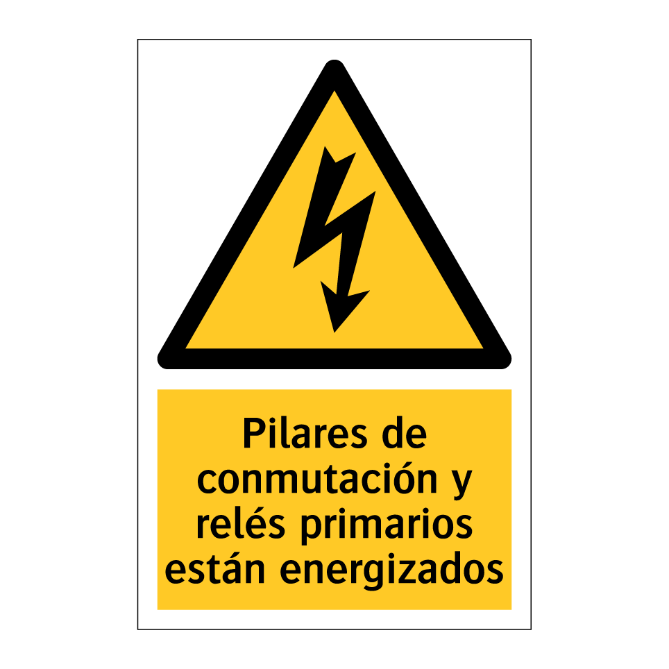 Pilares de conmutación y relés primarios están energizados