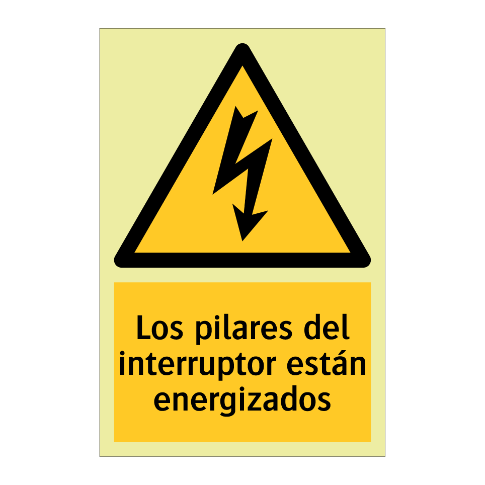 Los pilares del interruptor están energizados