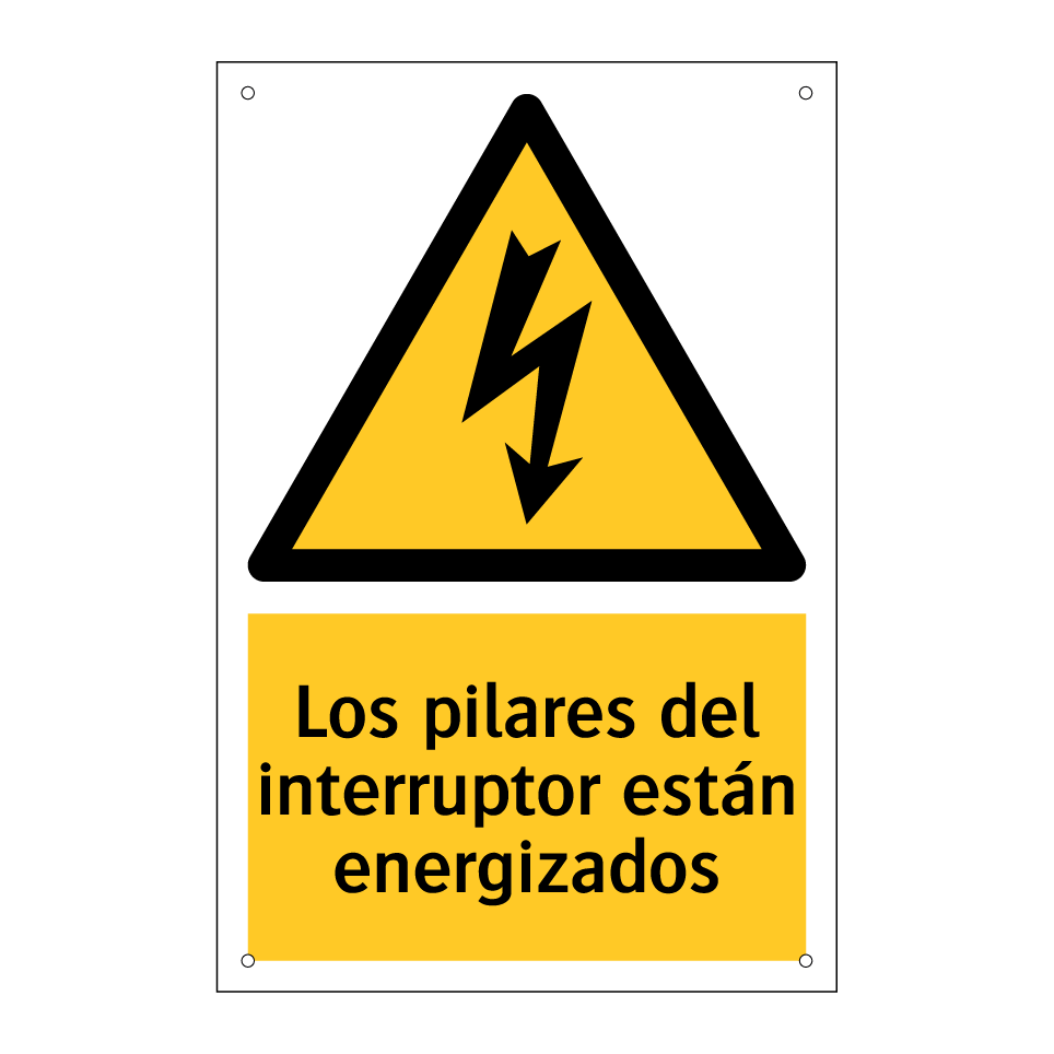 Los pilares del interruptor están energizados