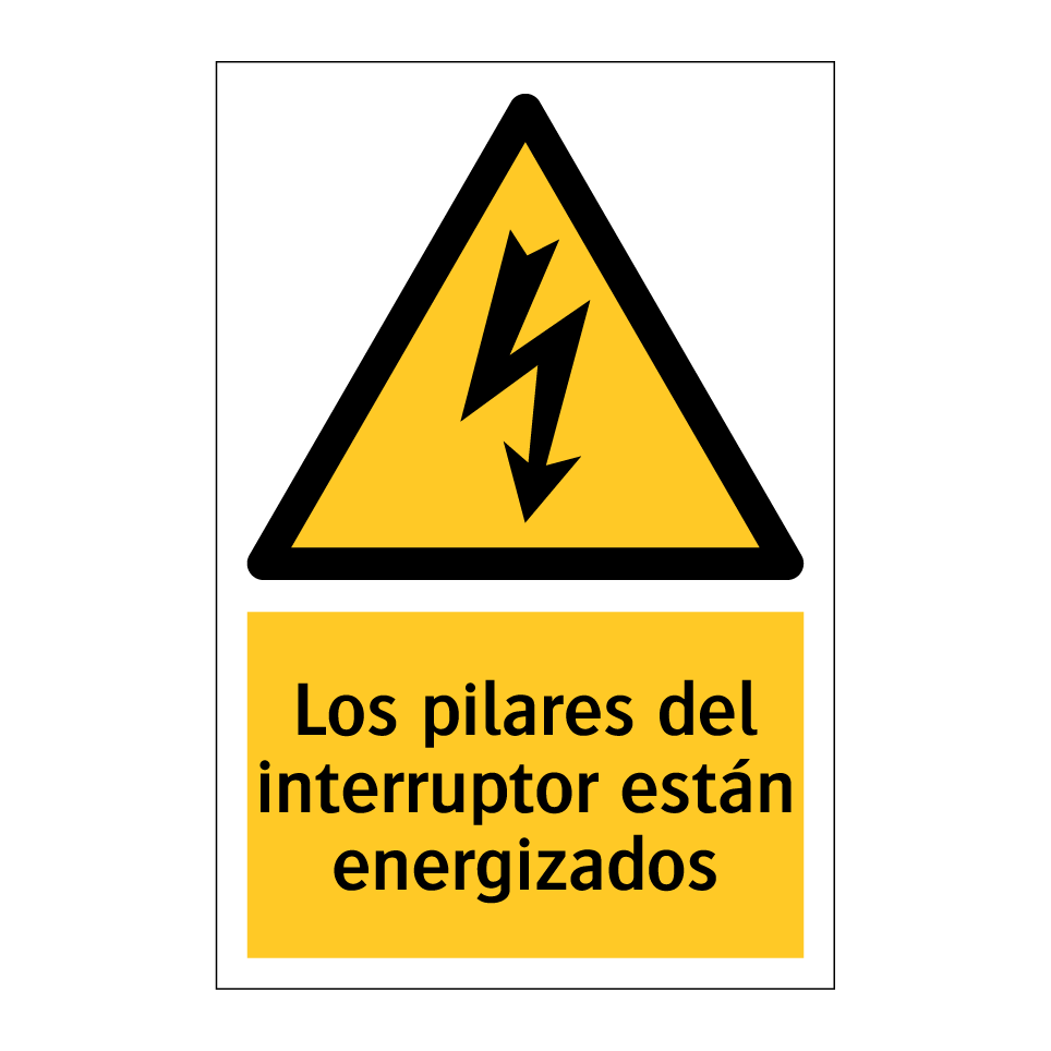 Los pilares del interruptor están energizados