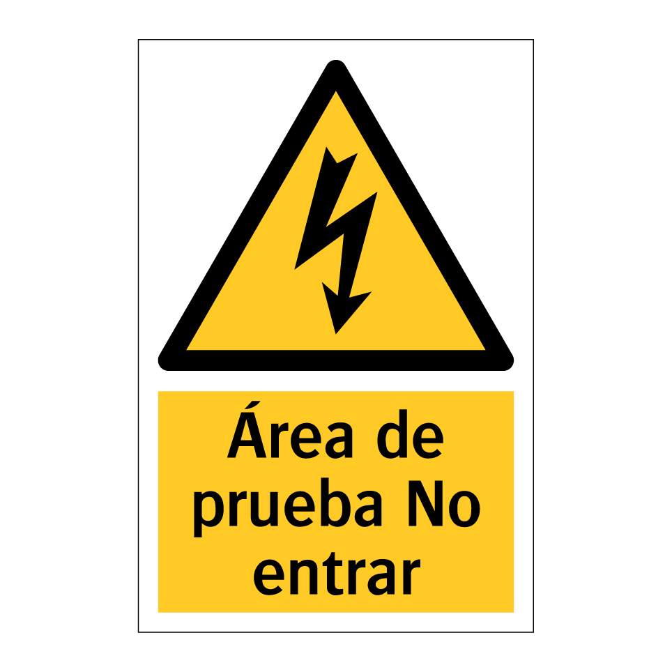 Área de prueba No entrar