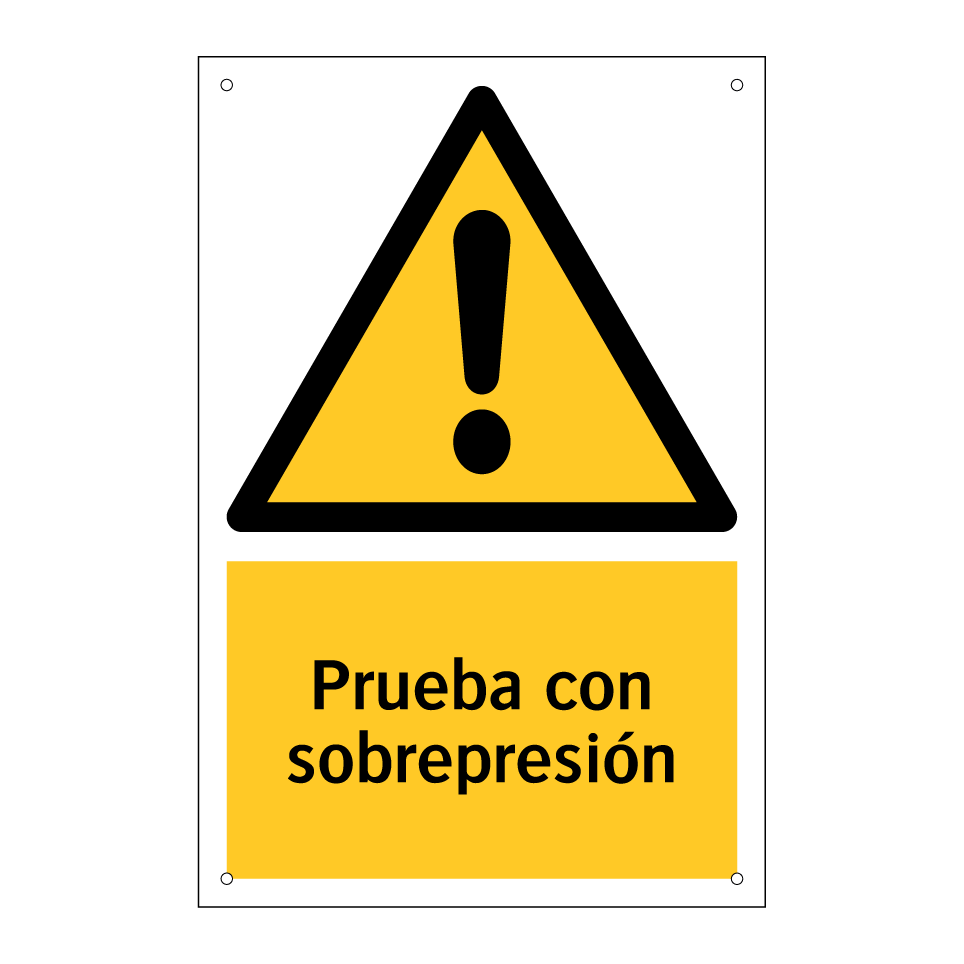 Prueba con sobrepresión