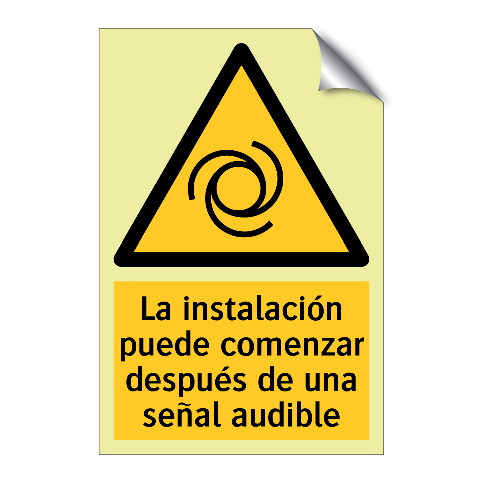 La instalación puede comenzar después de una señal audible