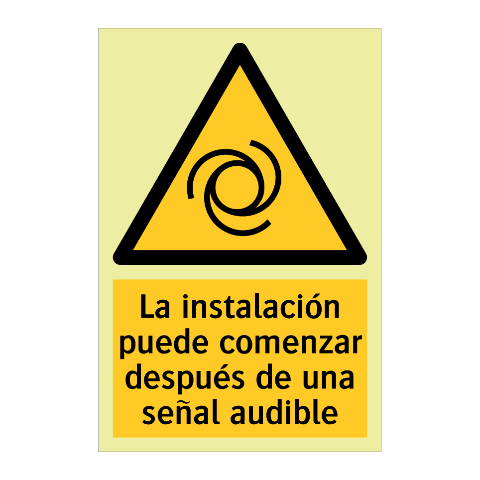 La instalación puede comenzar después de una señal audible