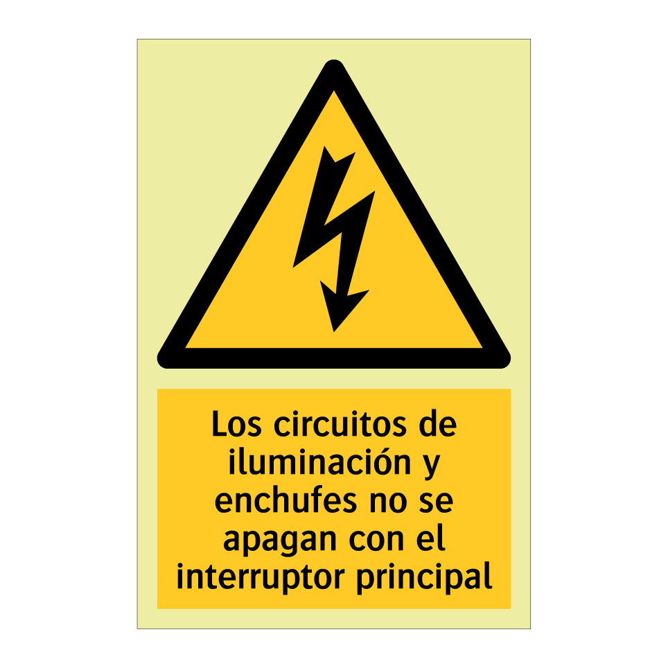 Los circuitos de iluminación y enchufes no se apagan con el interruptor principal