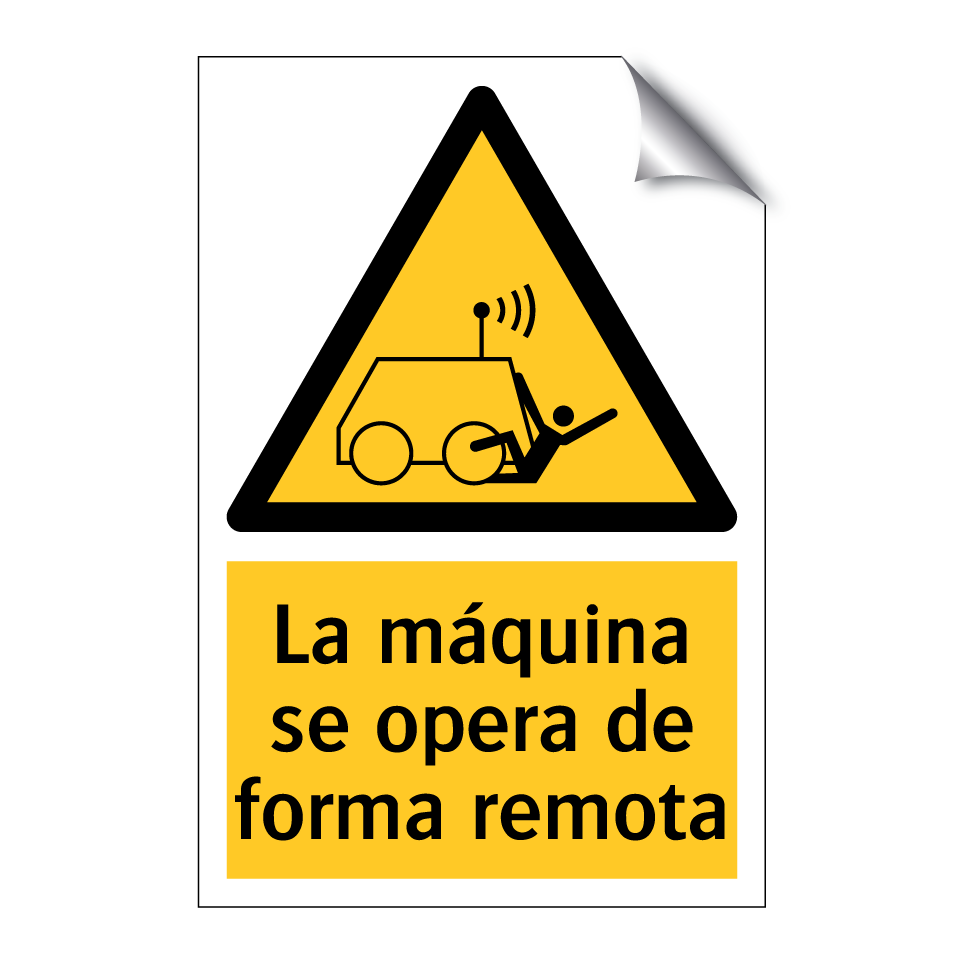 La máquina se opera de forma remota
