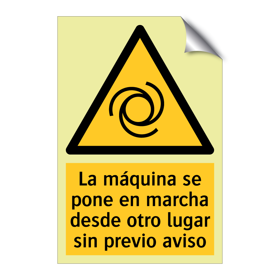 La máquina se pone en marcha desde otro lugar sin previo aviso