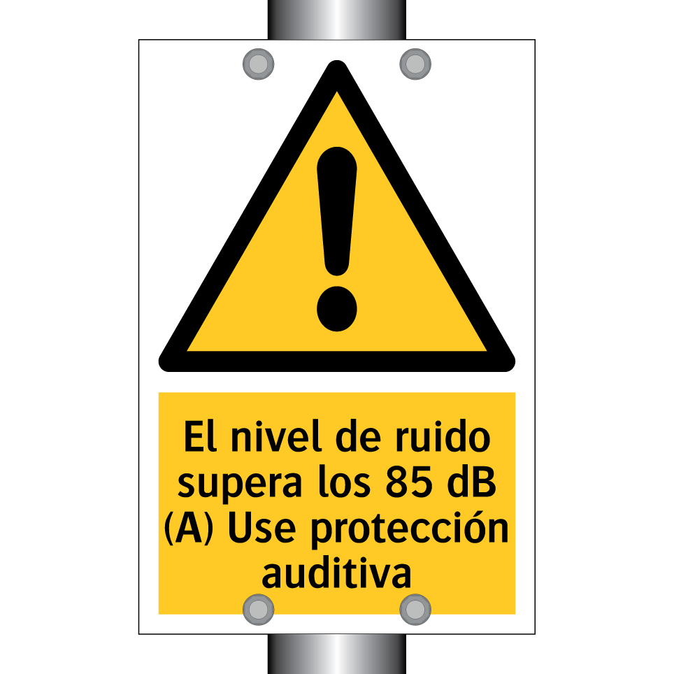 El nivel de ruido supera los 85 dB (A) Use protección auditiva