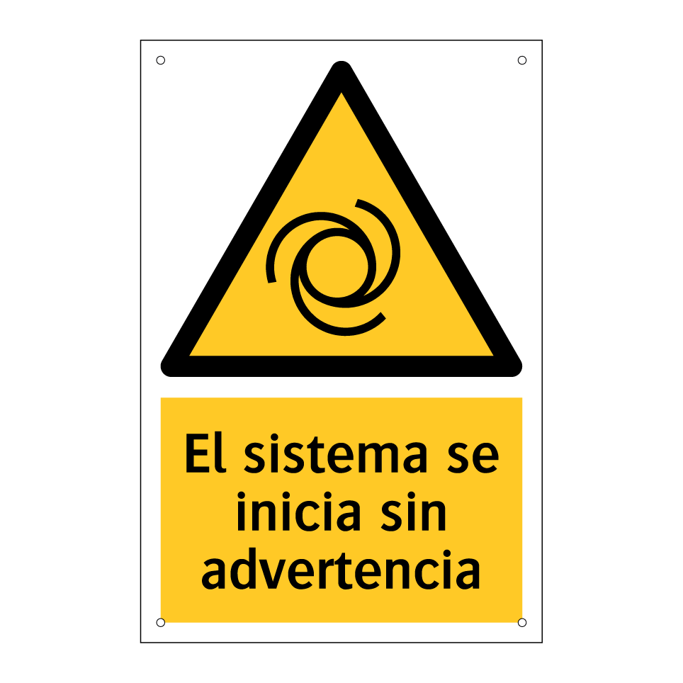 El sistema se inicia sin advertencia