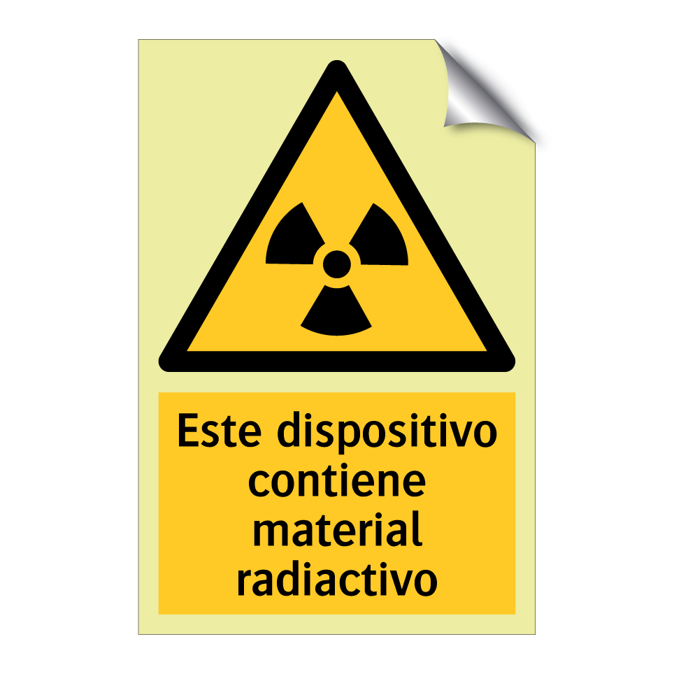 Este dispositivo contiene material radiactivo