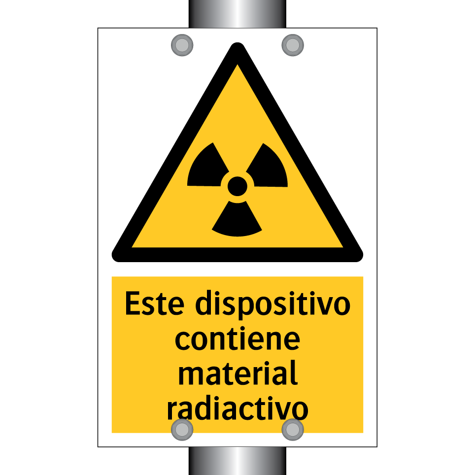 Este dispositivo contiene material radiactivo