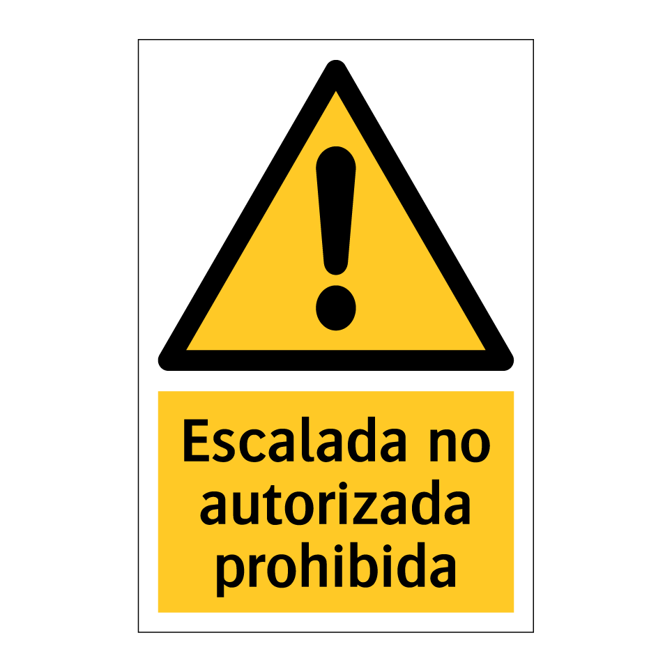 Escalada no autorizada prohibida
