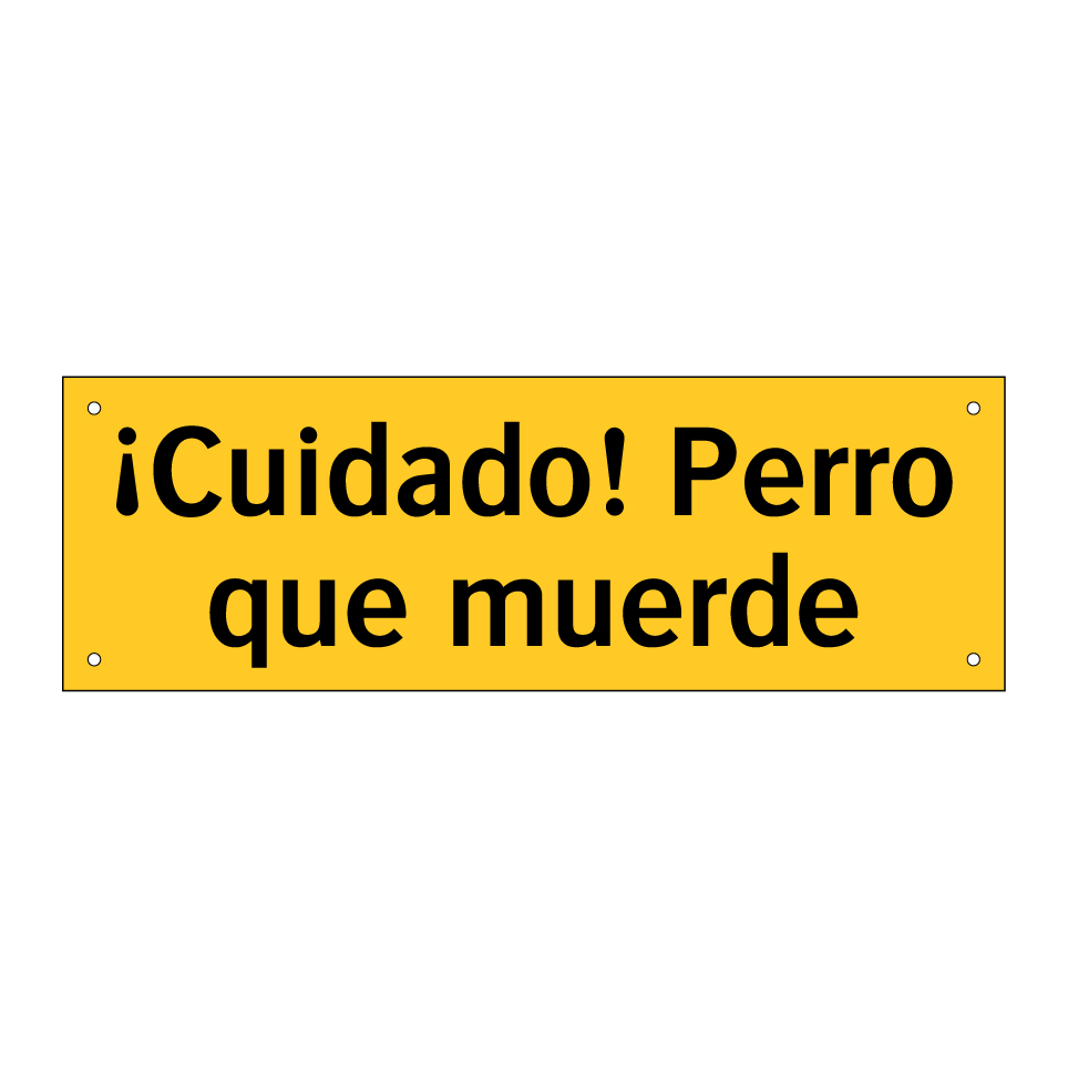¡Cuidado! Perro que muerde