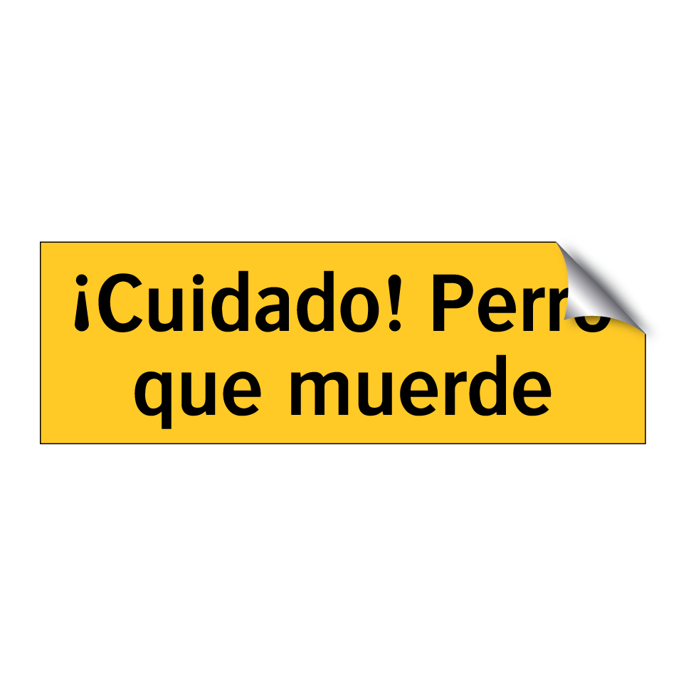 ¡Cuidado! Perro que muerde