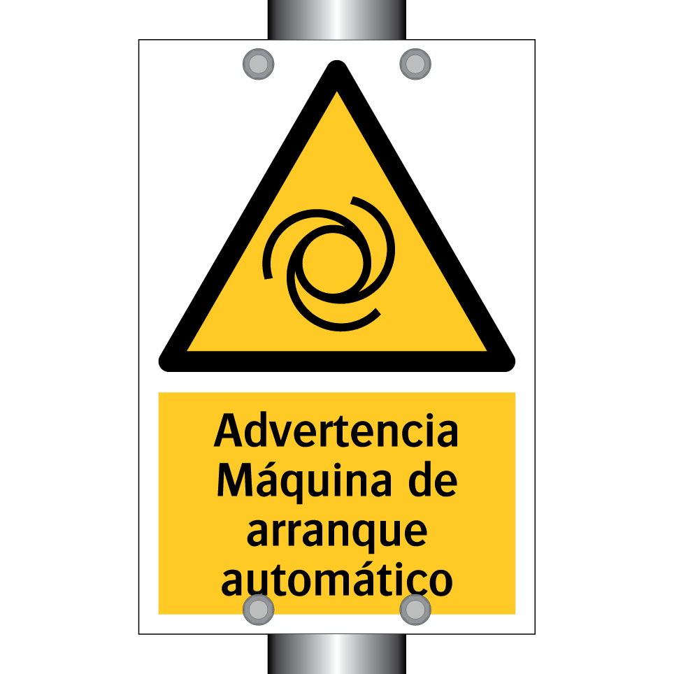 Advertencia Máquina de arranque automático