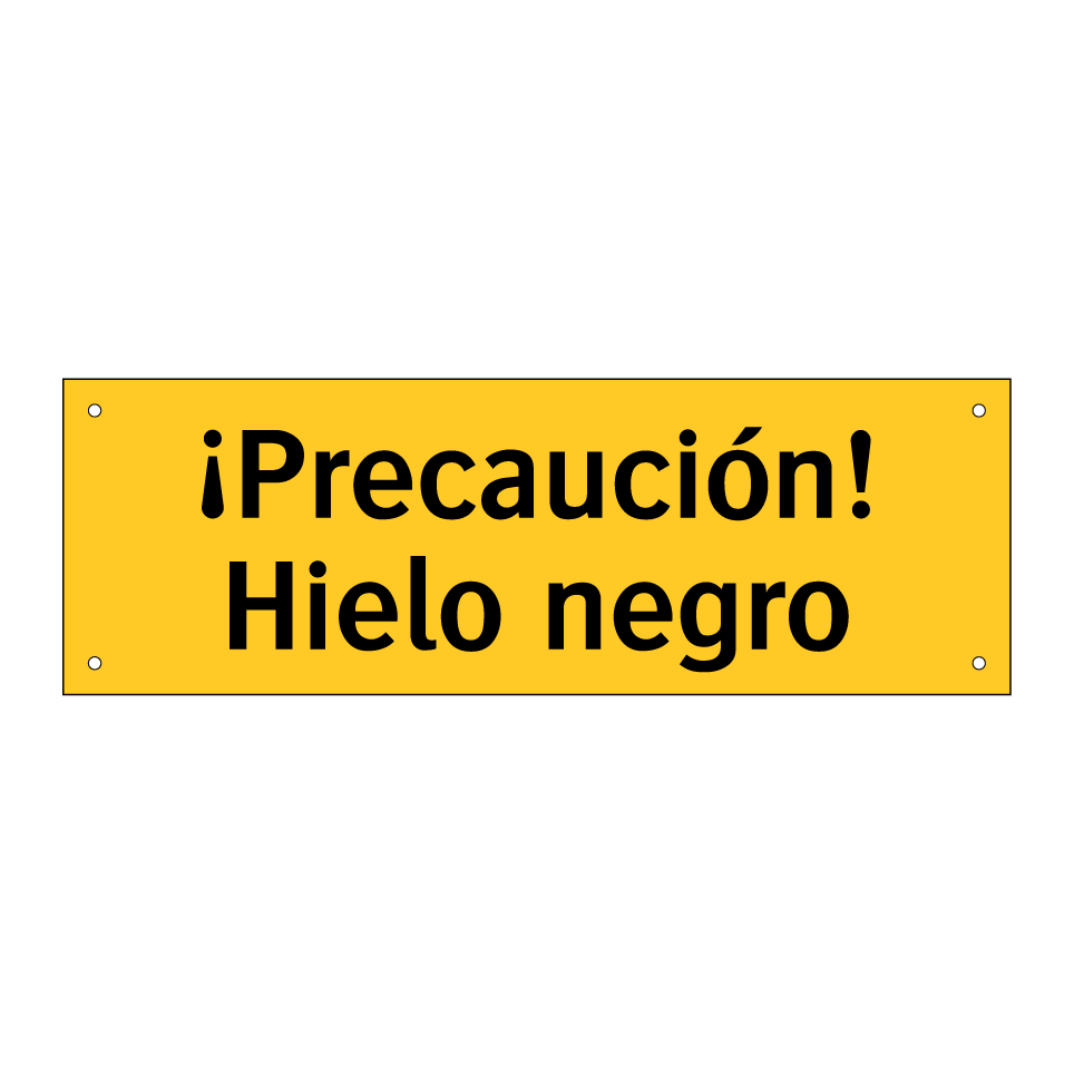 ¡Precaución! Hielo negro