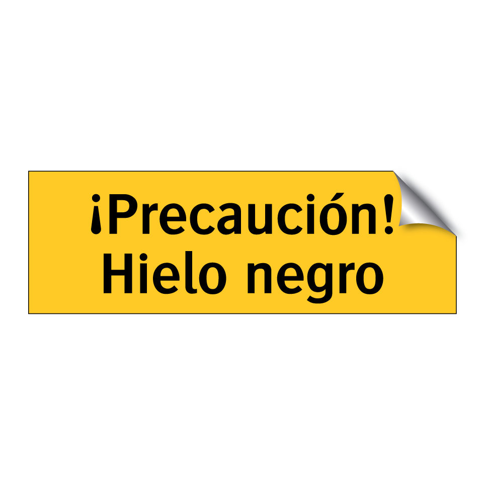 ¡Precaución! Hielo negro
