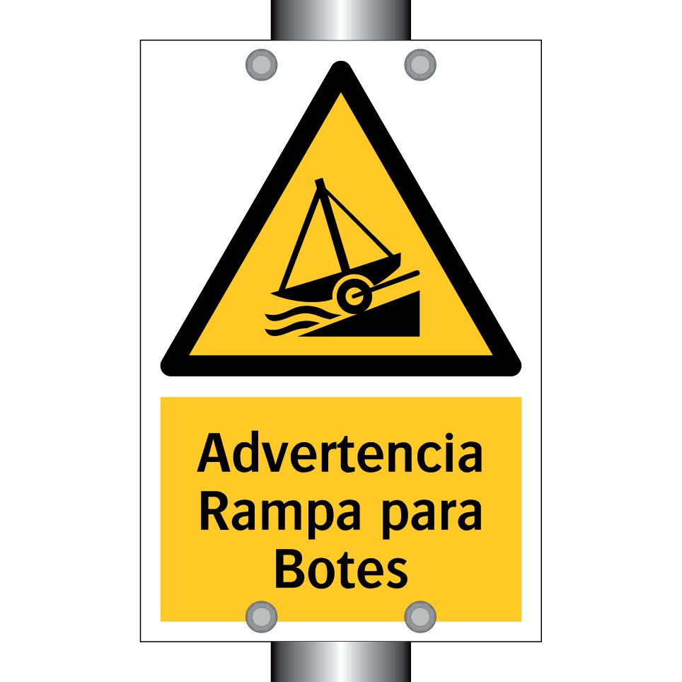 Advertencia Rampa para Botes