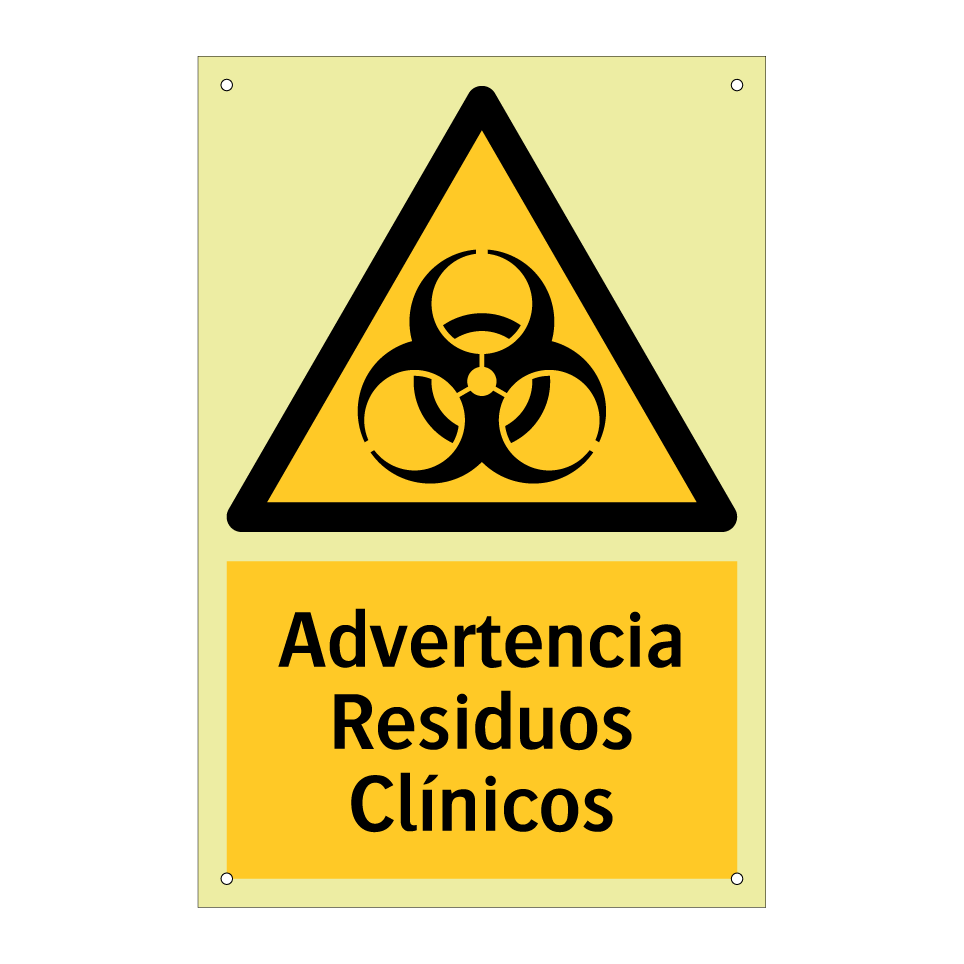 Advertencia Residuos Clínicos
