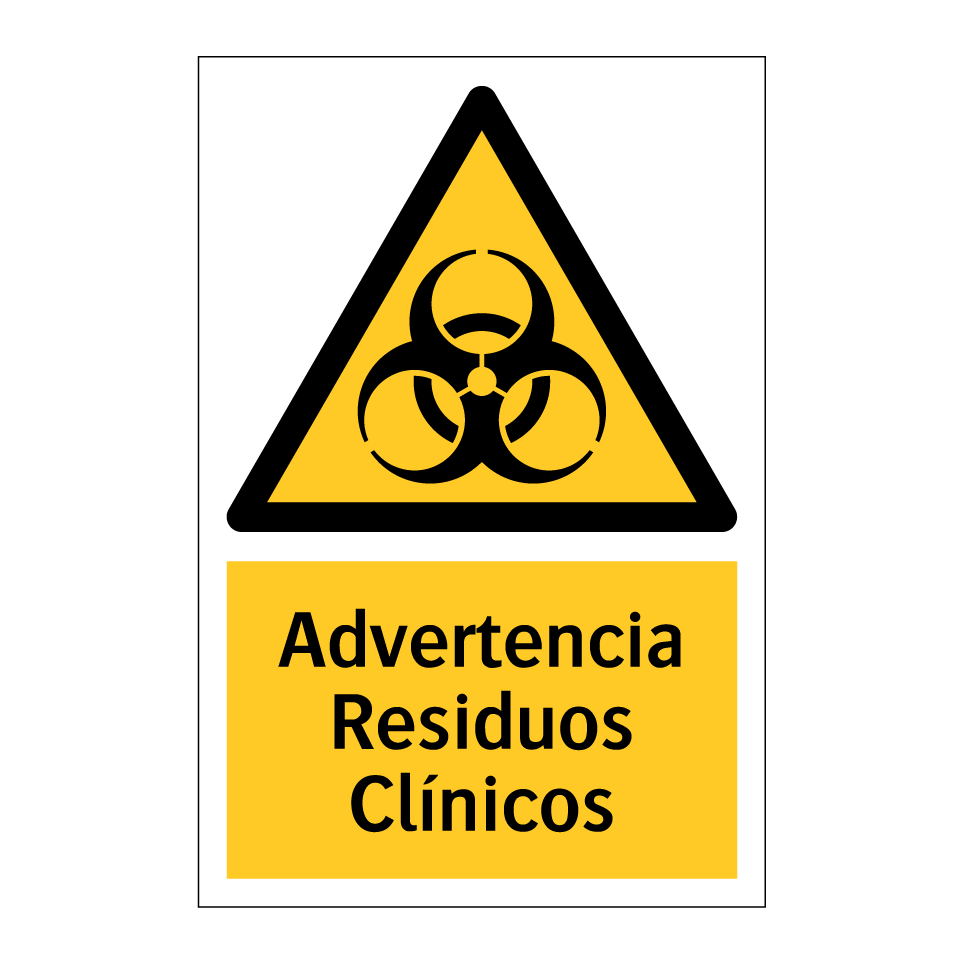 Advertencia Residuos Clínicos
