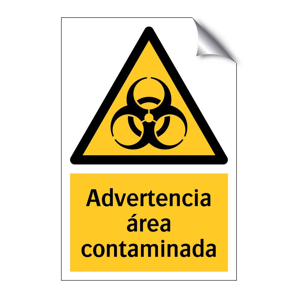 Advertencia área contaminada