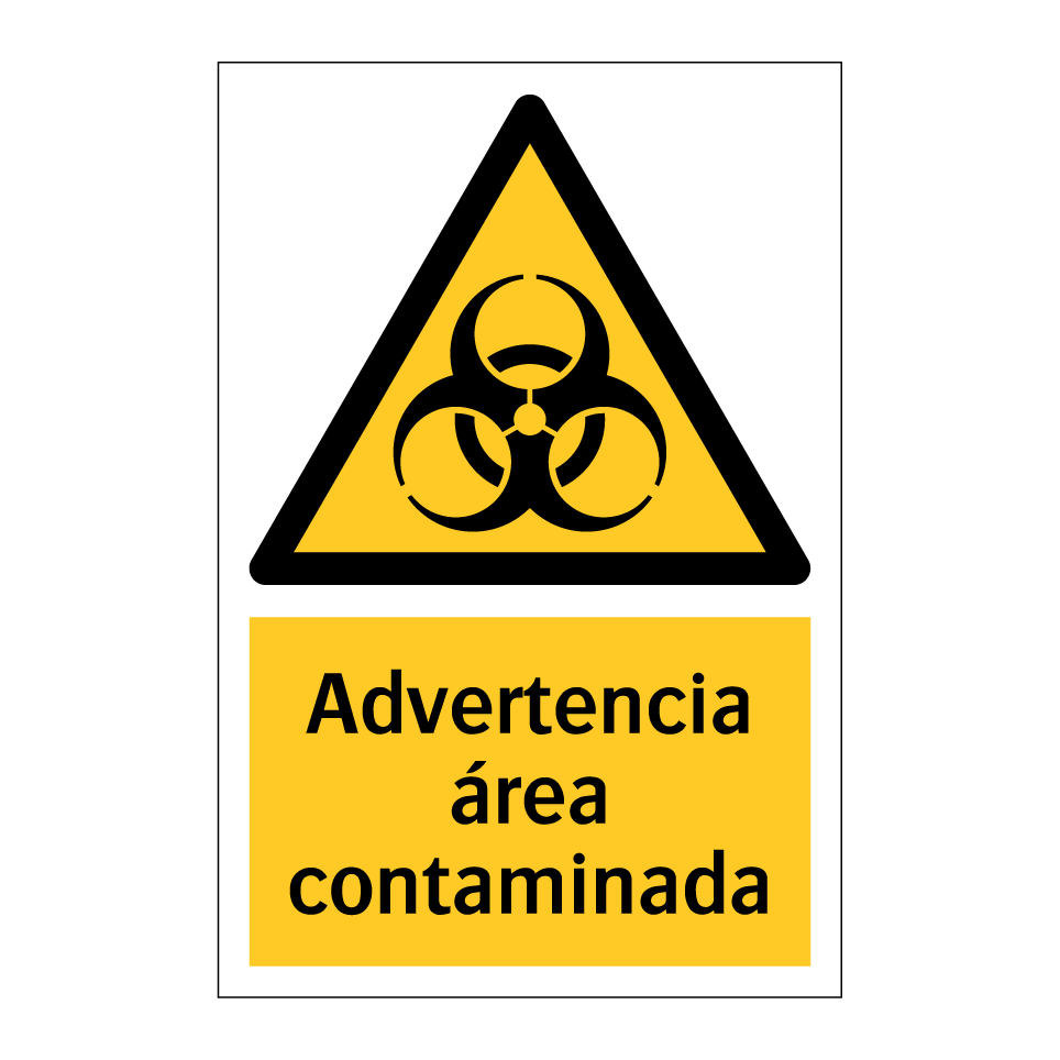 Advertencia área contaminada