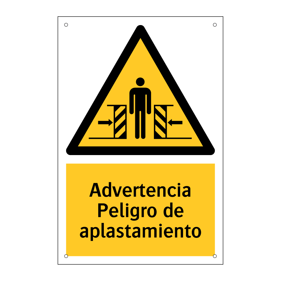 Advertencia Peligro de aplastamiento