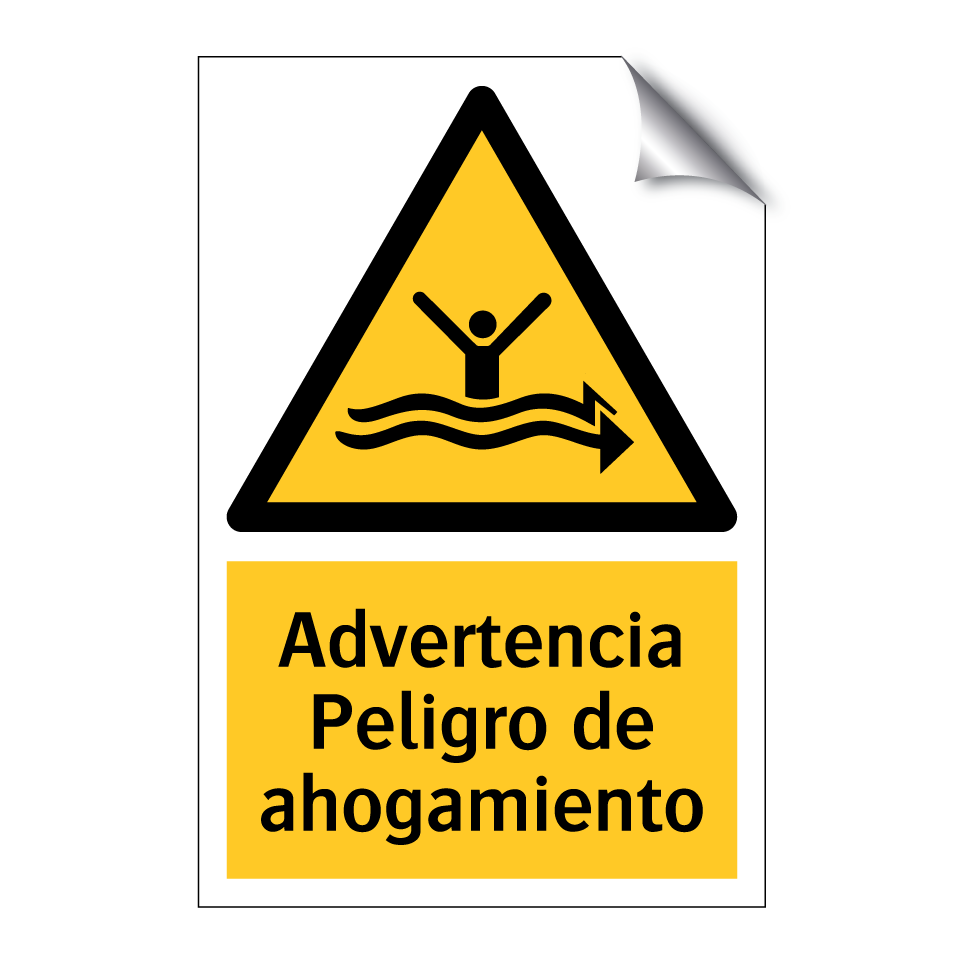 Advertencia Peligro de ahogamiento