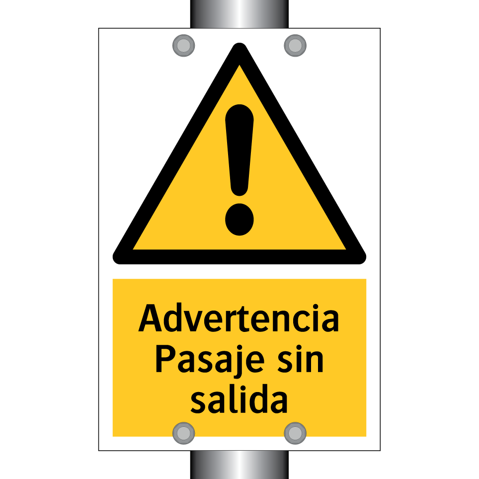 Advertencia Pasaje sin salida