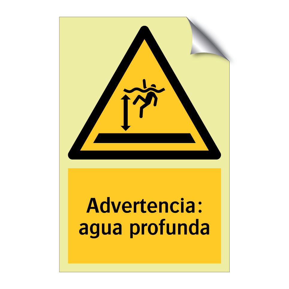Advertencia: agua profunda