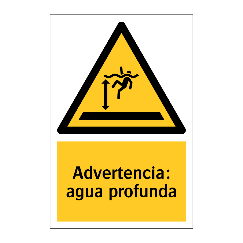 Advertencia: agua profunda
