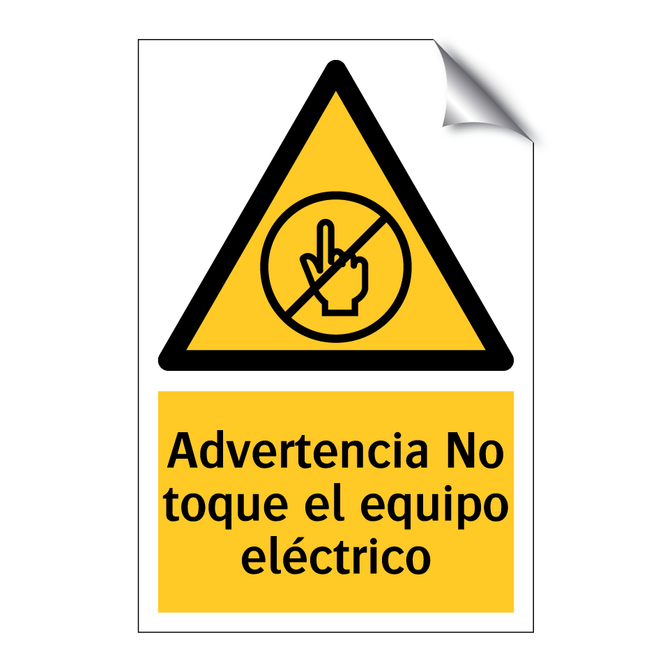 Advertencia No toque el equipo eléctrico