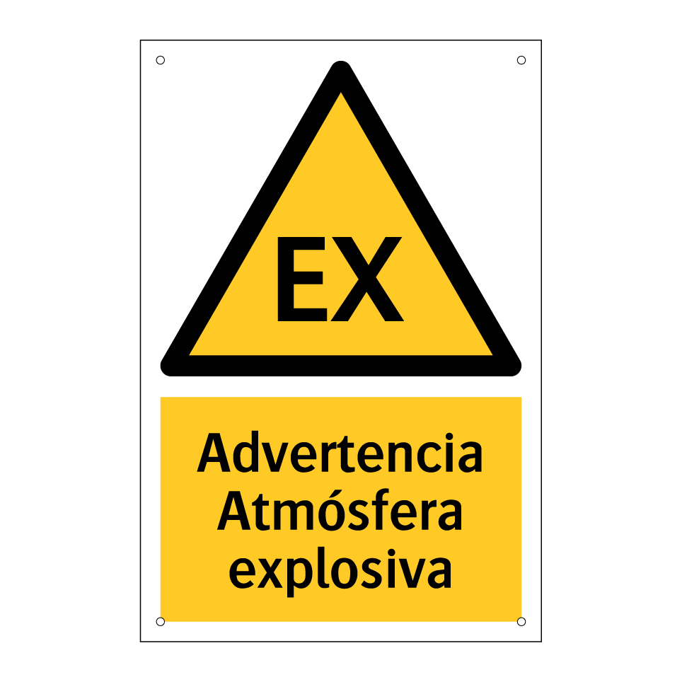 Advertencia Atmósfera explosiva