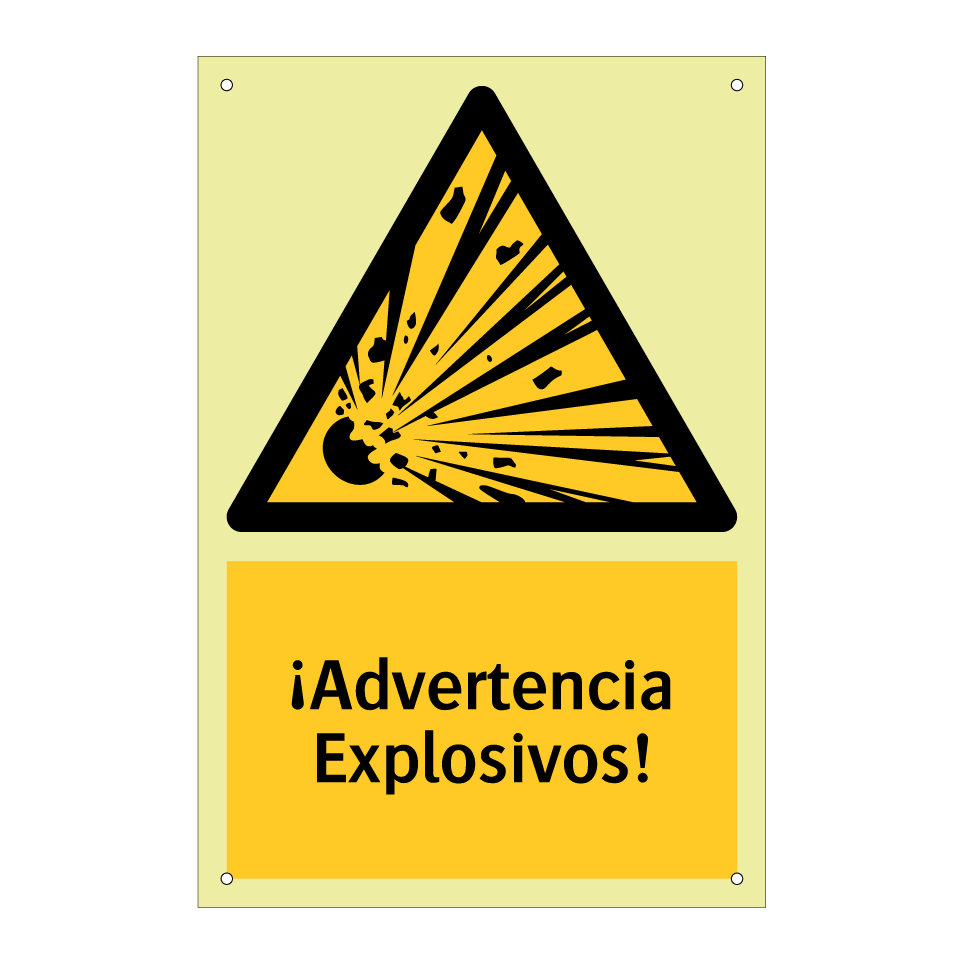 ¡Advertencia Explosivos!