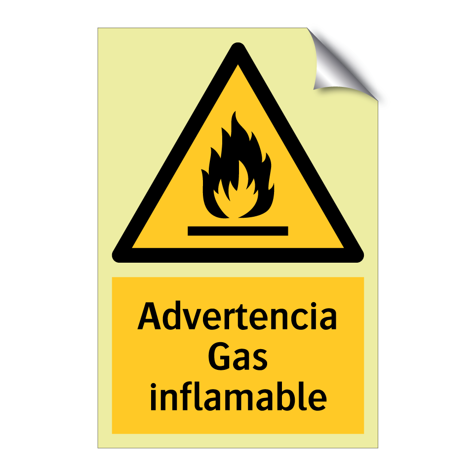 Advertencia Gas inflamable