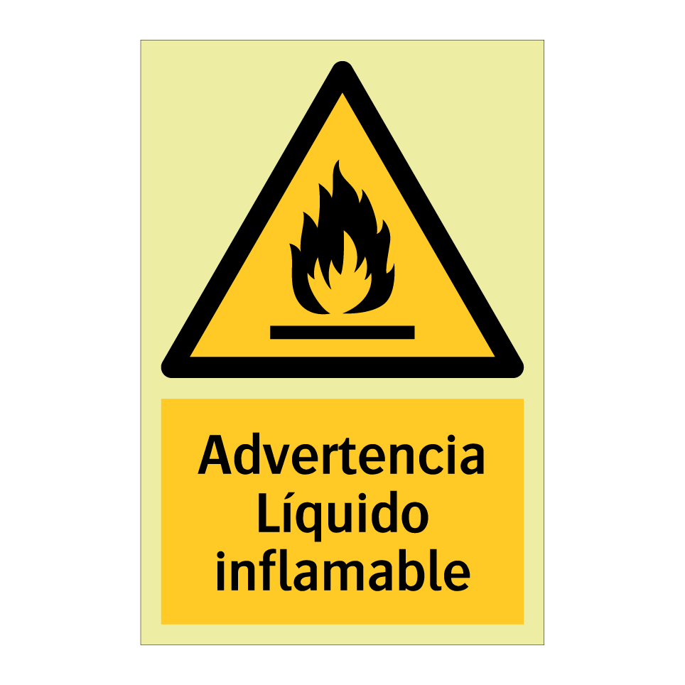 Advertencia Líquido inflamable
