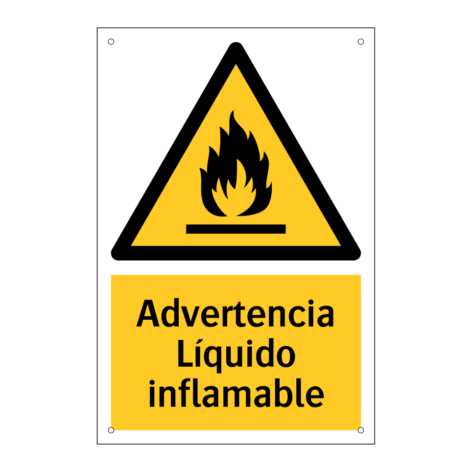 Advertencia Líquido inflamable