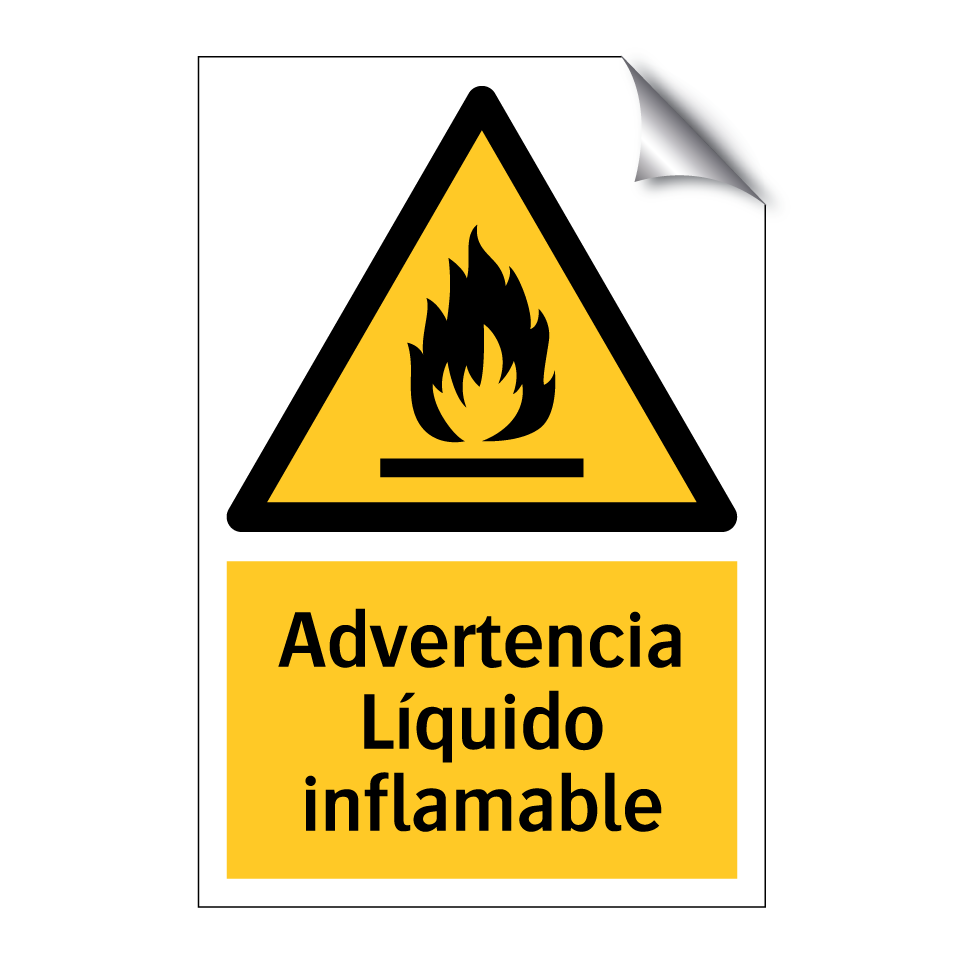Advertencia Líquido inflamable
