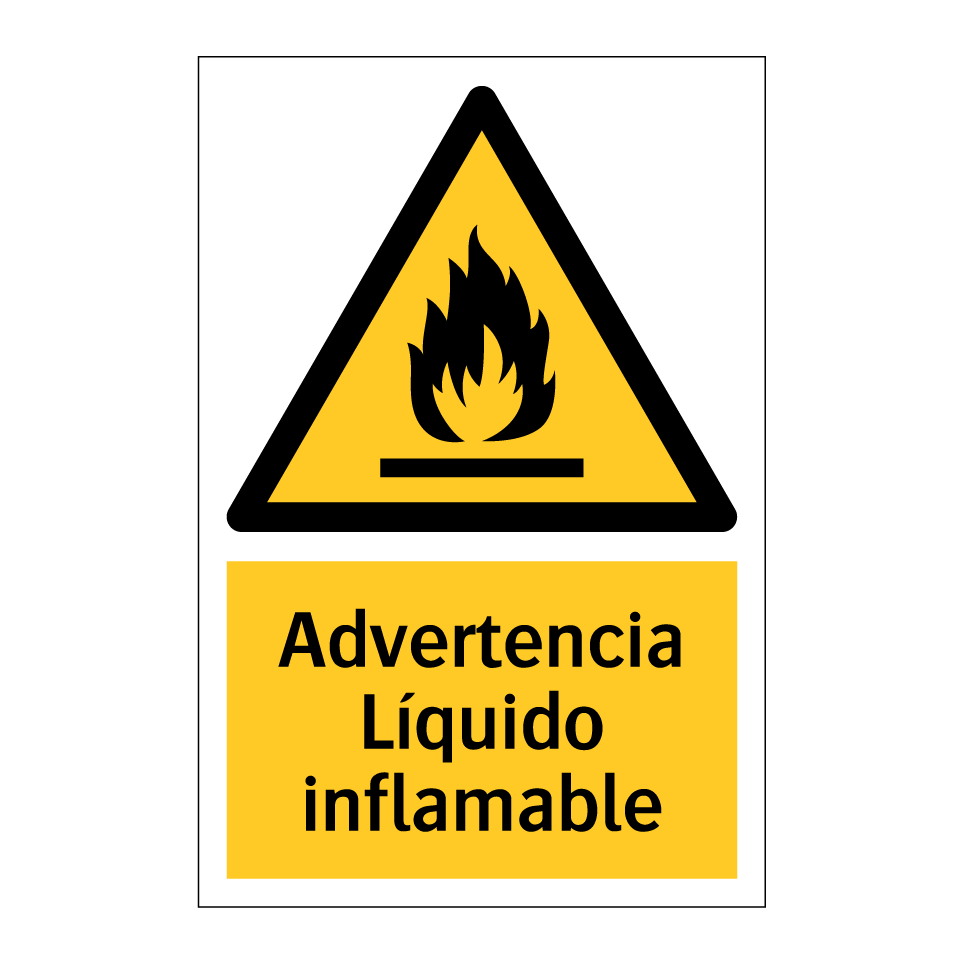 Advertencia Líquido inflamable