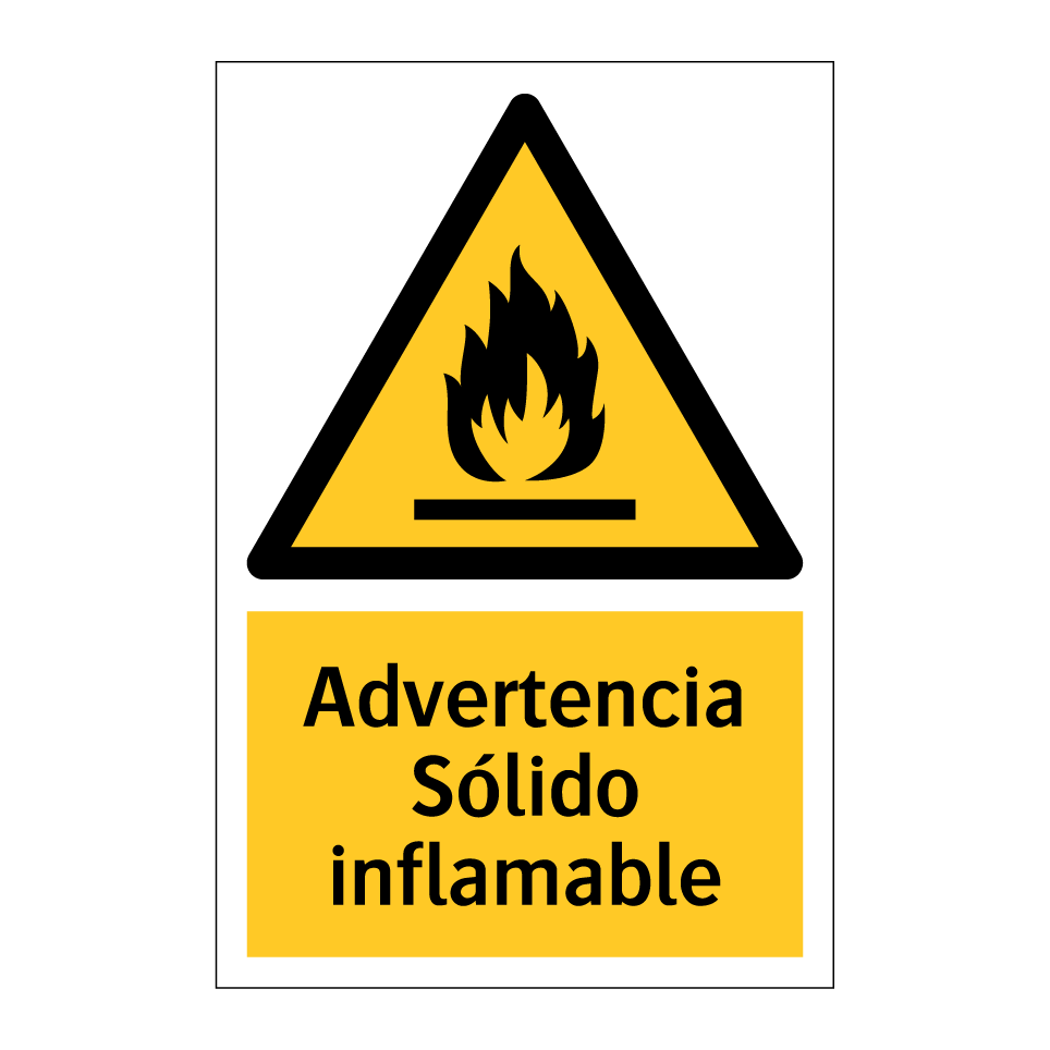 Advertencia Sólido inflamable