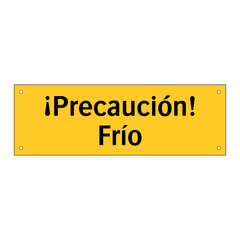 ¡Precaución! Frío