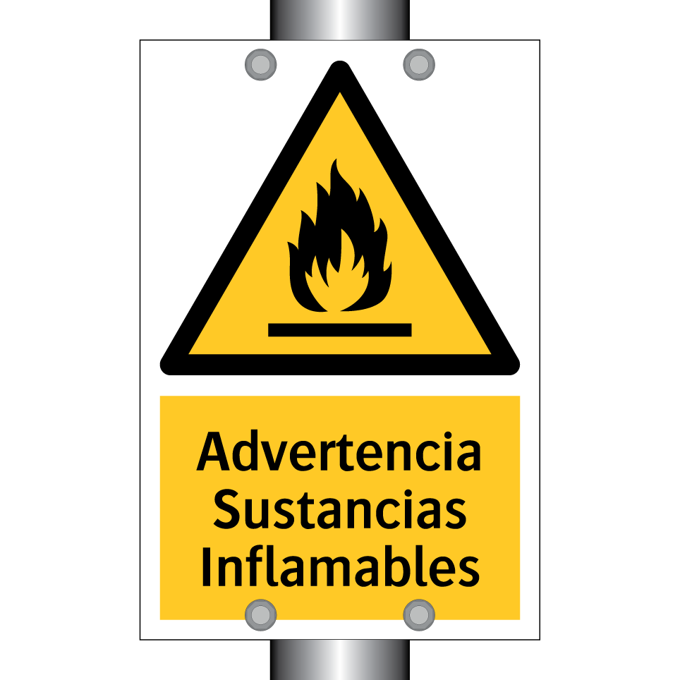 Advertencia Sustancias Inflamables