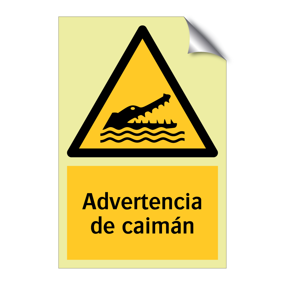 Advertencia de caimán