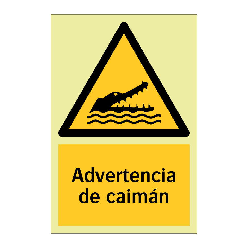 Advertencia de caimán