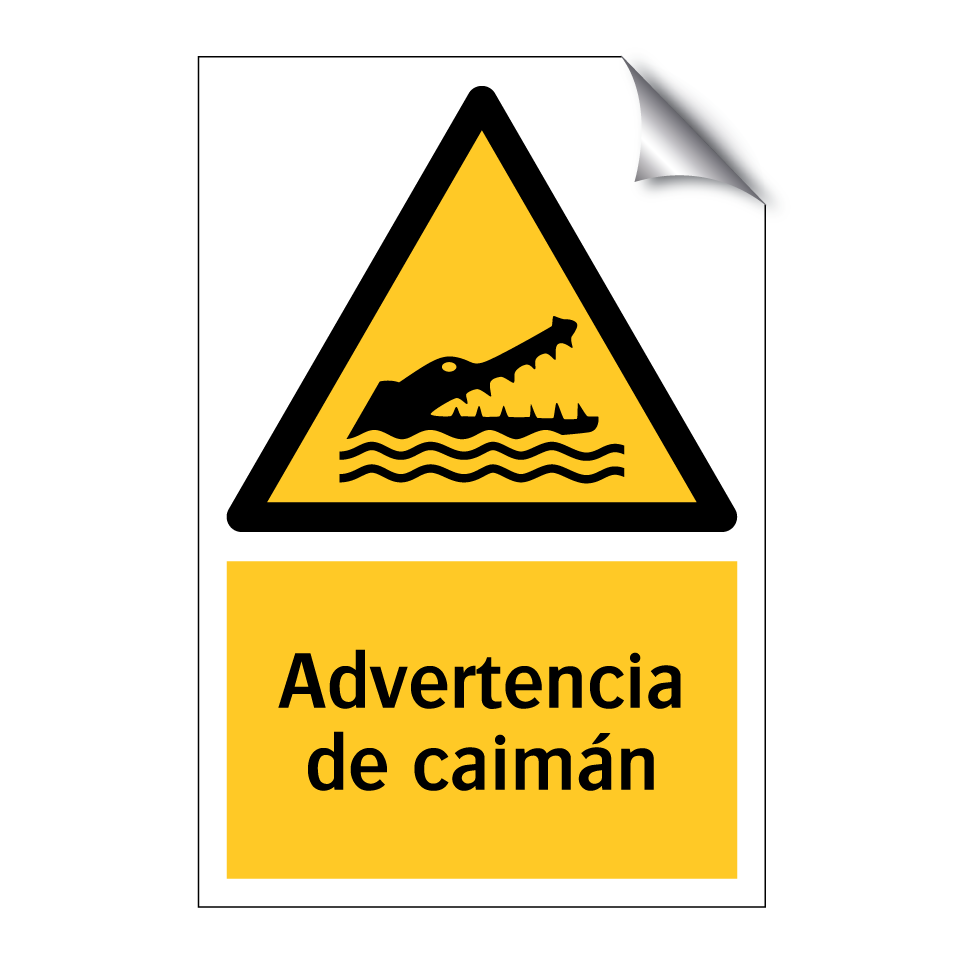 Advertencia de caimán