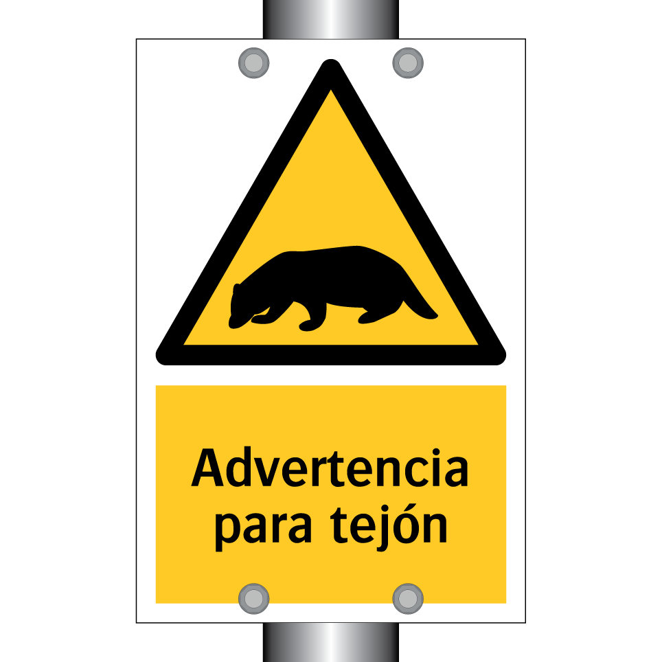 Advertencia para tejón